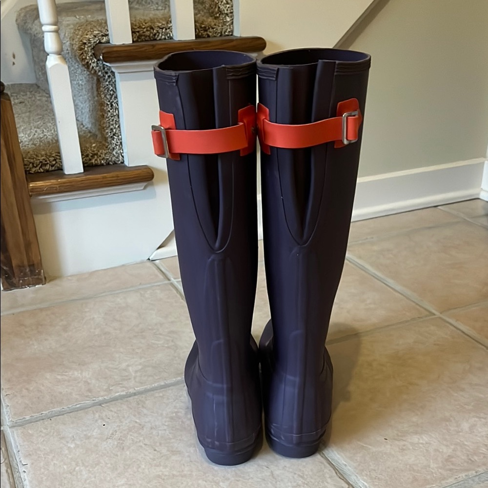 Hunter Deep Purple Waterproof Boots - Picture 3 of 4